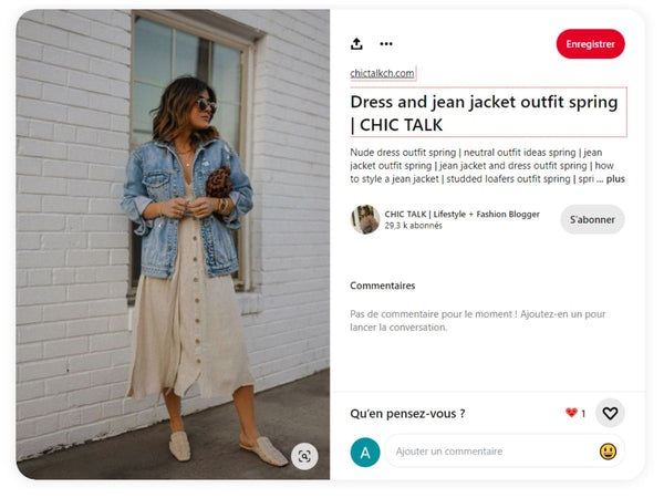 veste en jean avec robe longue