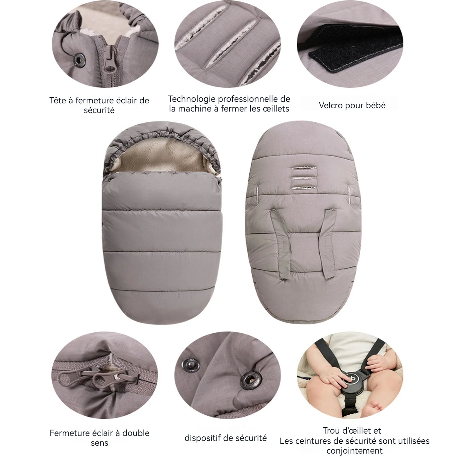 Chancelière- poussette-simple