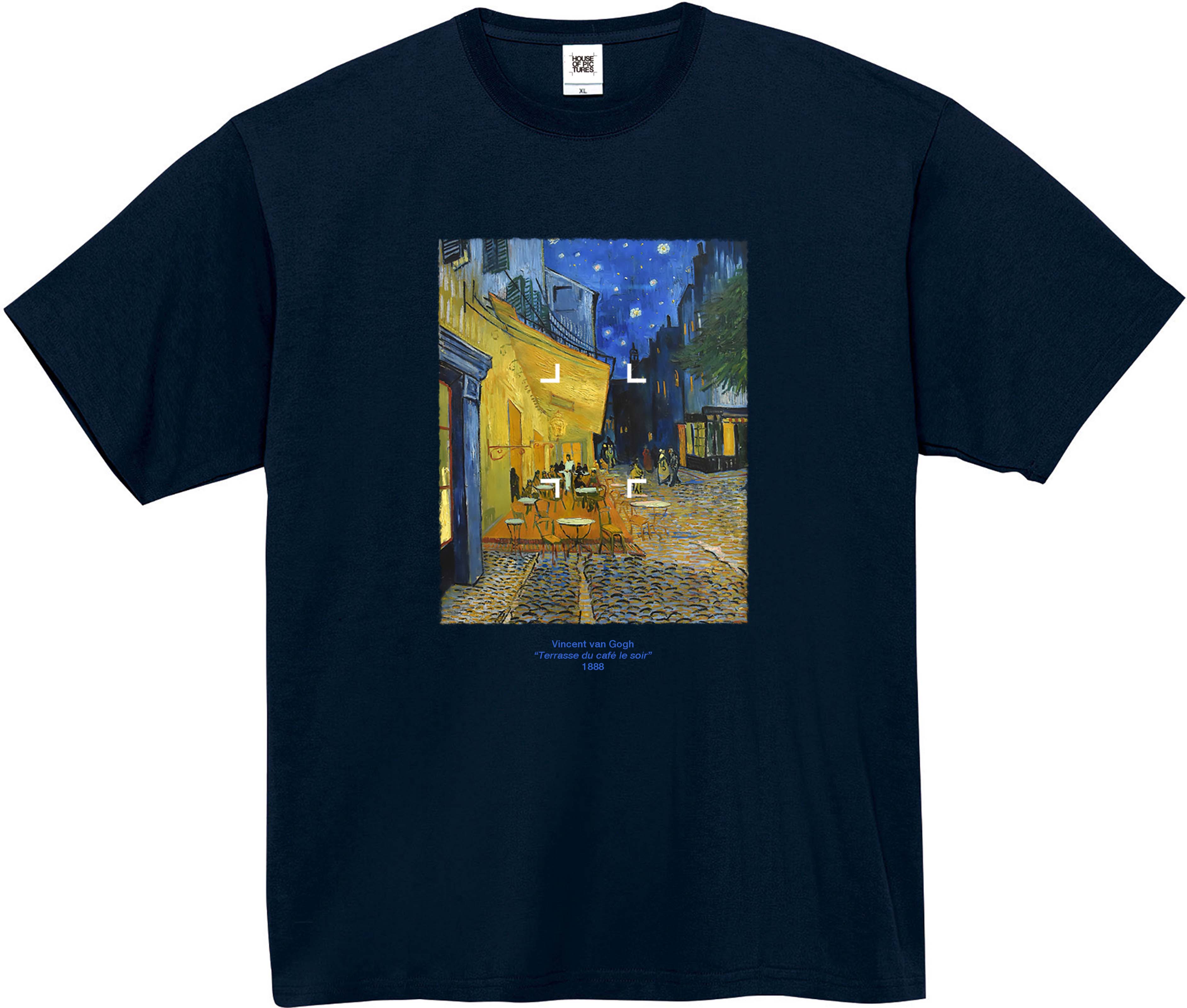 90s van Gogh 星月夜 tシャツ ゴッホキングサイズ - barkiv.com