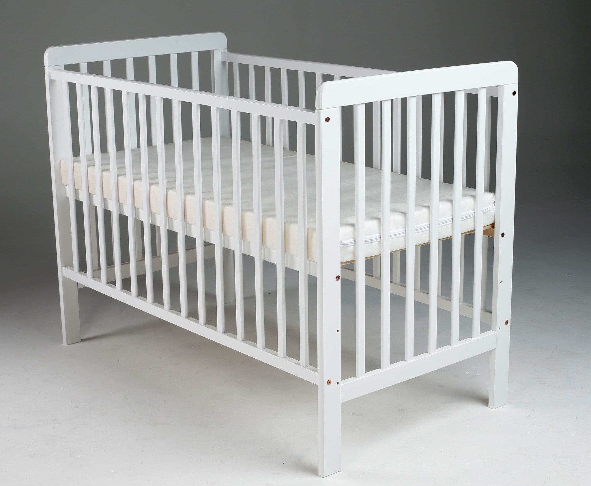 white and pine cot