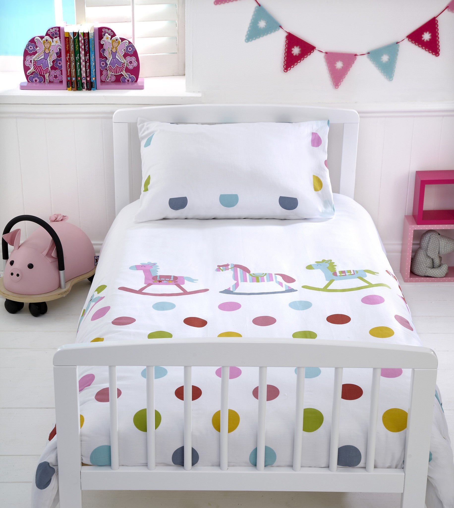 Baroo Rocks N Spots Cotbed Duvet Cover And Pillow Case Set