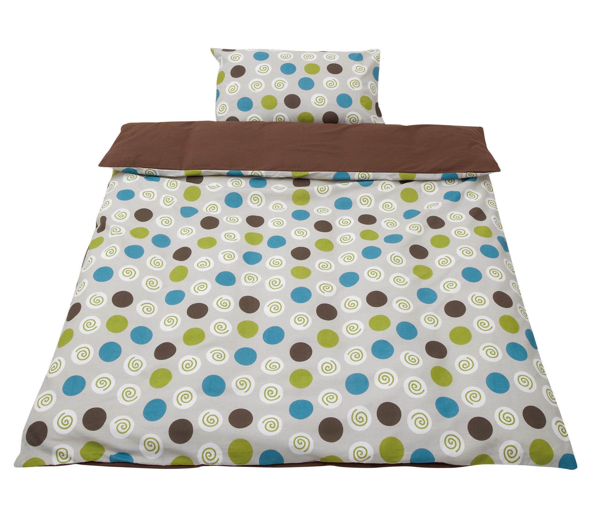 Baroo Candy Swirl Cotbed Duvet Cover And Pillow Case Set