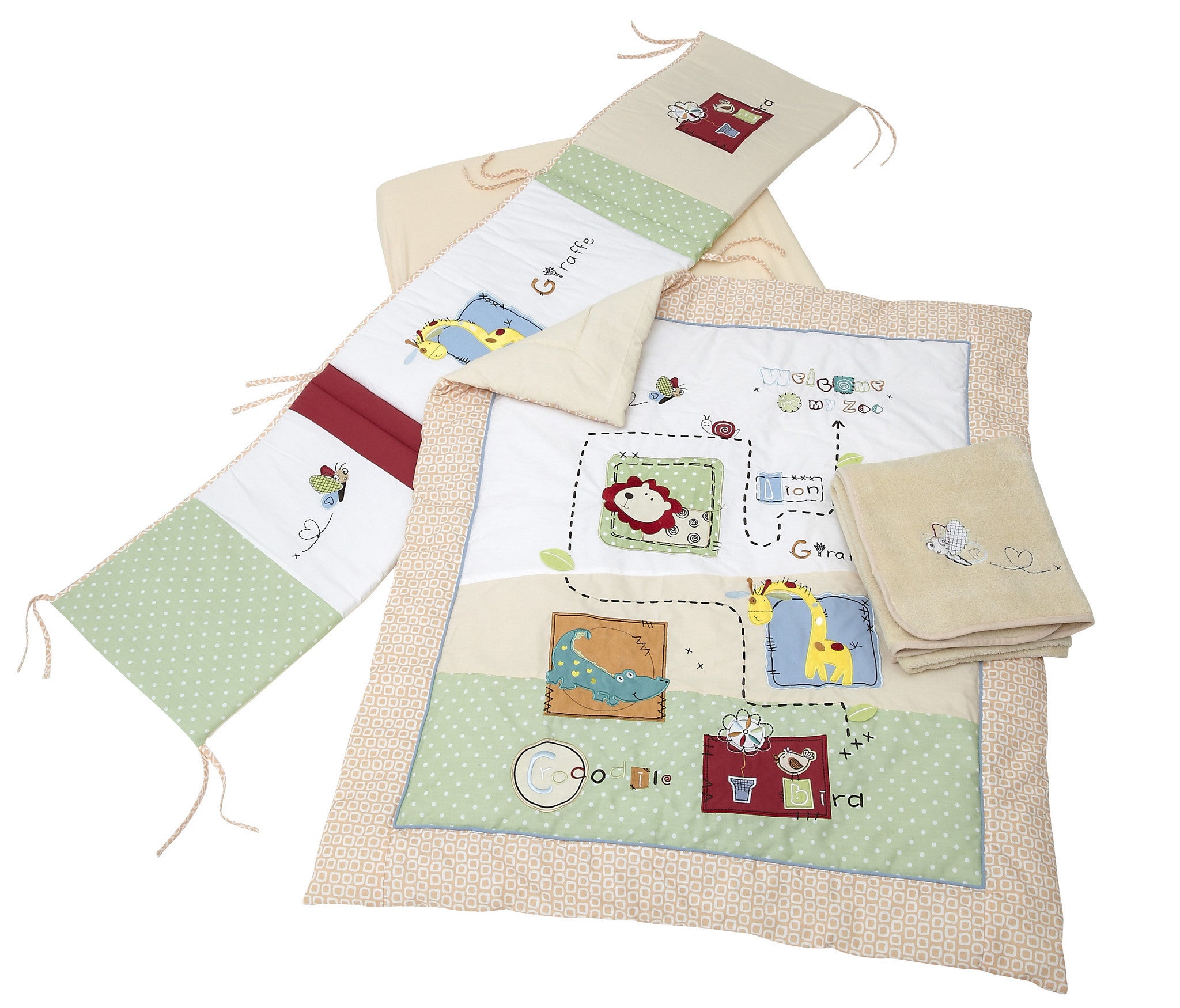 Baroo My Zoo 4 Piece Bedding Bale Tippitoes Development