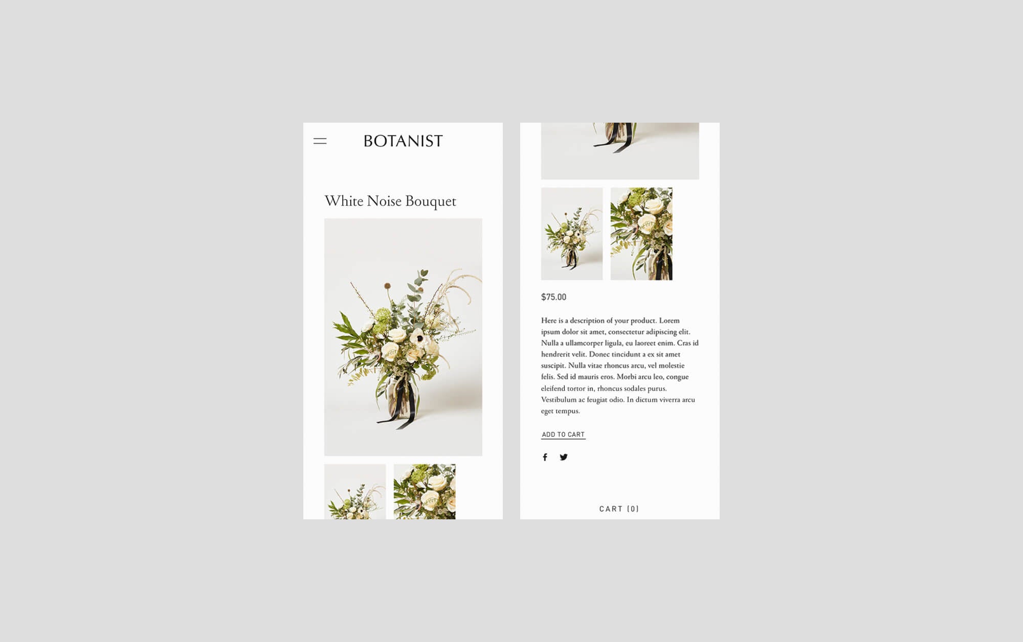Botanist Product Page Mobile