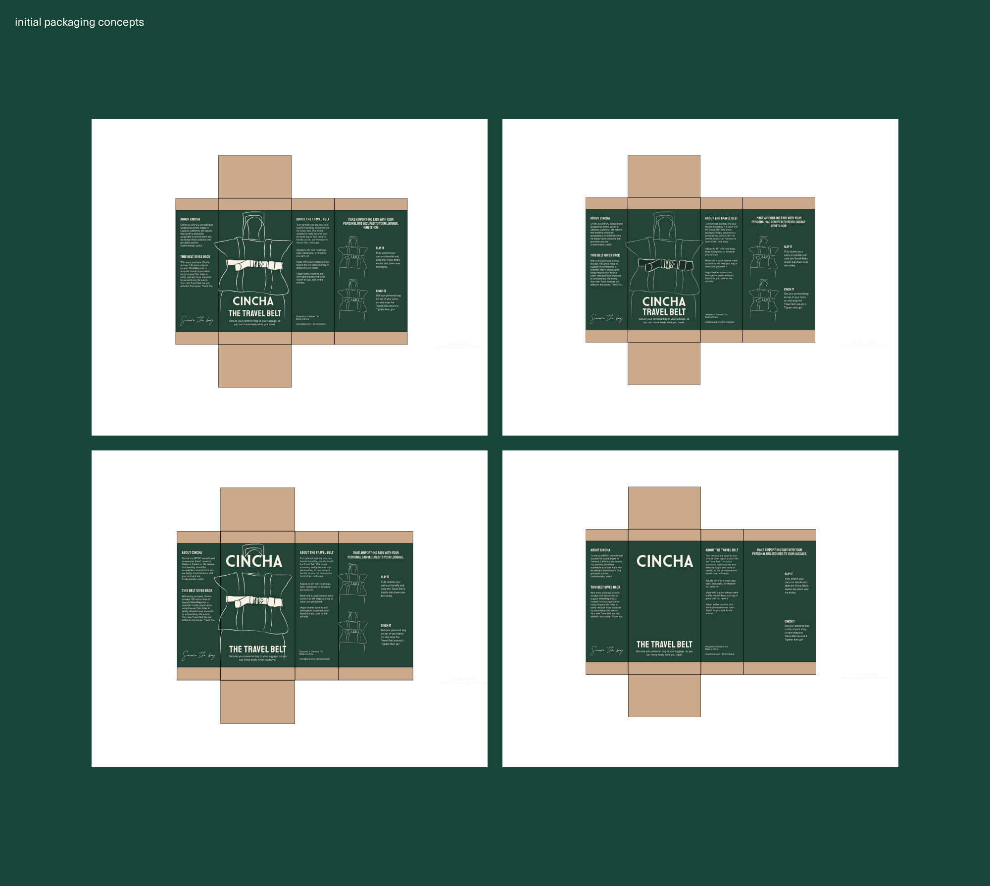 Cincha Packaging Drafts