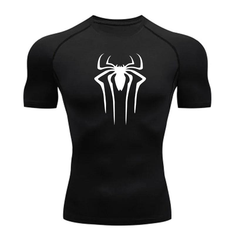 New Compression Shirt for Men-Super Hero Short Sleeve Fitness T Shirt