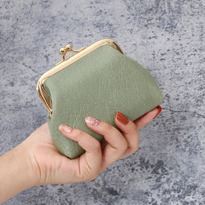 2024 New Retro Purse Ladies Short Buckle Candy Colored Coin Purse Change Purse Cute Wallet Clutch Bag Wallets for Women - The island emporium