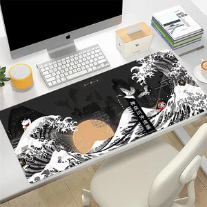 Large Gaming Pc Mousepad-Japanese Style Keyboard Mat - The island emporium