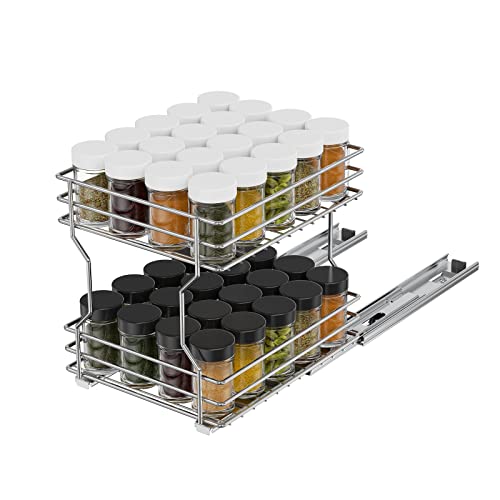 LOVMOR 2 Tier 11 W x 18 D, Individual Pull Organizer Kitchen