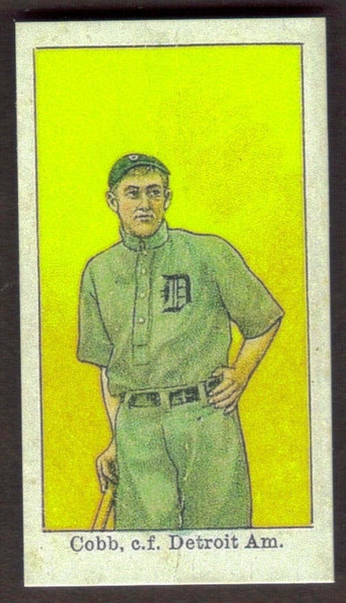 1908 E102 TY COBB REPRINT CARD - Detroit Tigers Tobacco Card