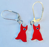red dress earrings for heart disease
