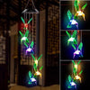 six hummingbird wind chimes