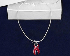 Red awareness necklace