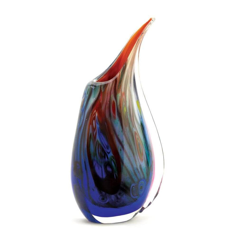 Bright Splash Art Glass Vase