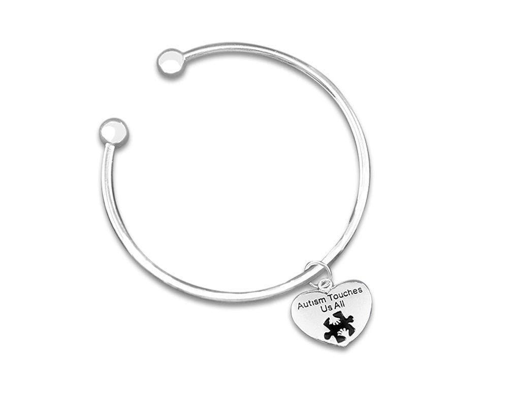 Autism Touches Us All Bangle Bracelet