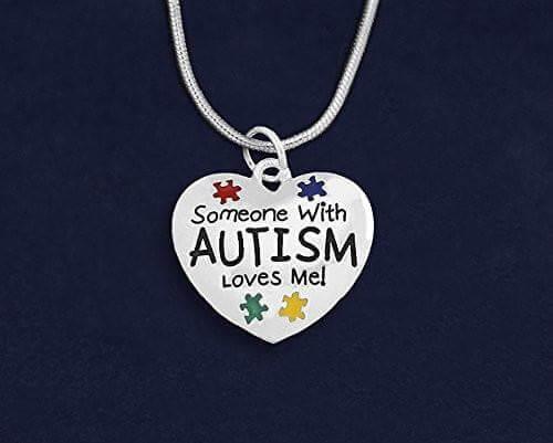 "Someone With Autism Loves Me" Necklace