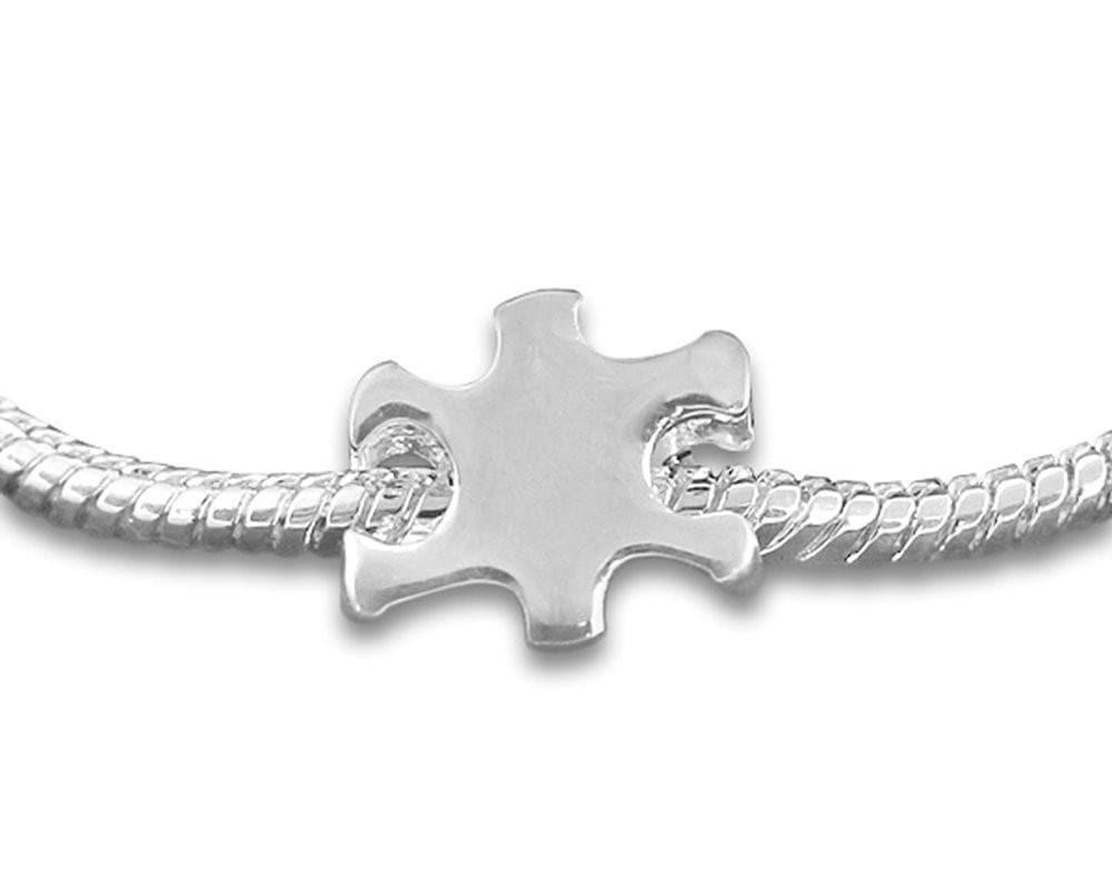 Chunky Charm Autism Puzzle Piece Bracelet