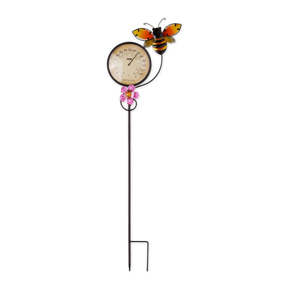 Bee Thermometer Garden Stake