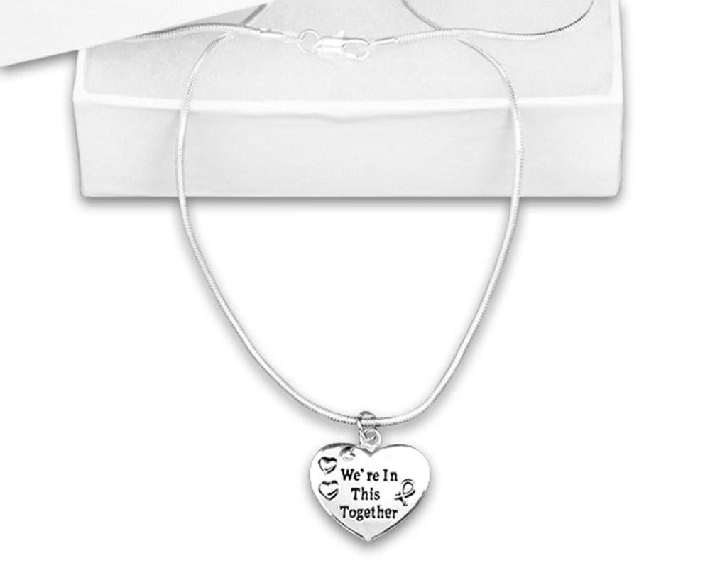 Silver We're In This Together Awareness Necklace for all Causes