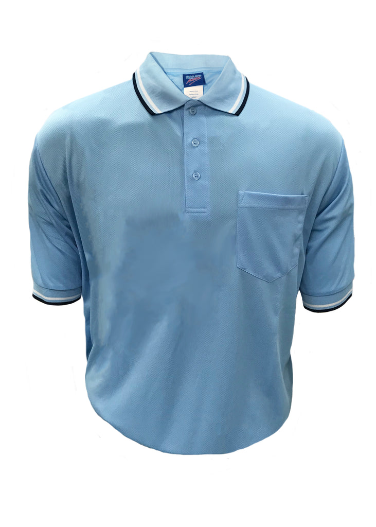 D260 Dalco Baseball/Softball Umpire Shirt - Light Blue w/White/Navy ...