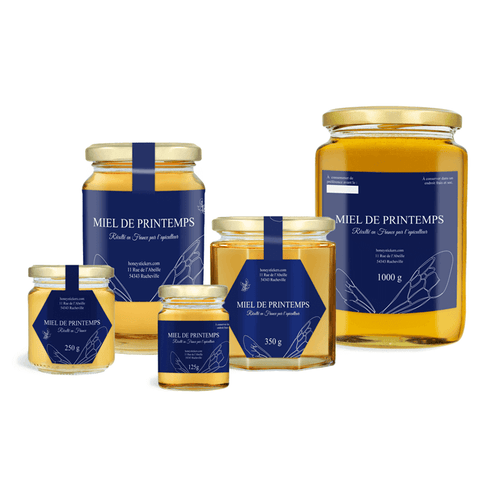 Étiquette de miel | Séries de designs | Bleu Bernard