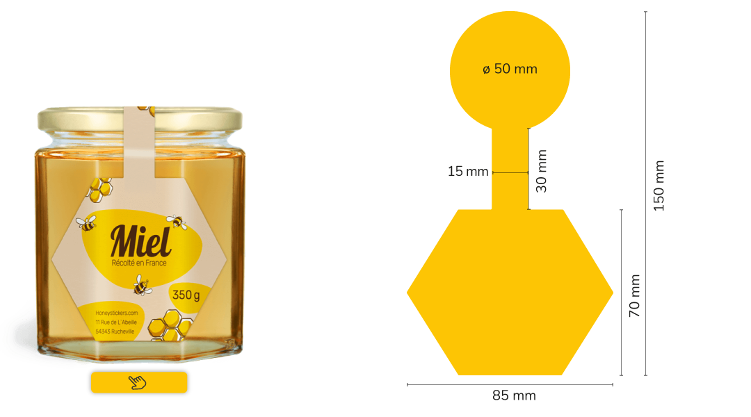 Étiquettes de miel 