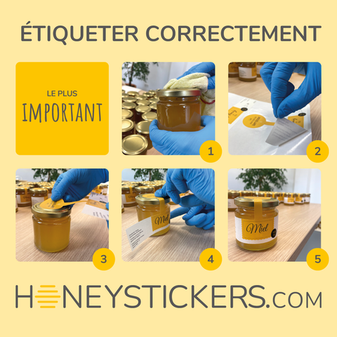 Étiquettes de miel | étiqueter vos pots