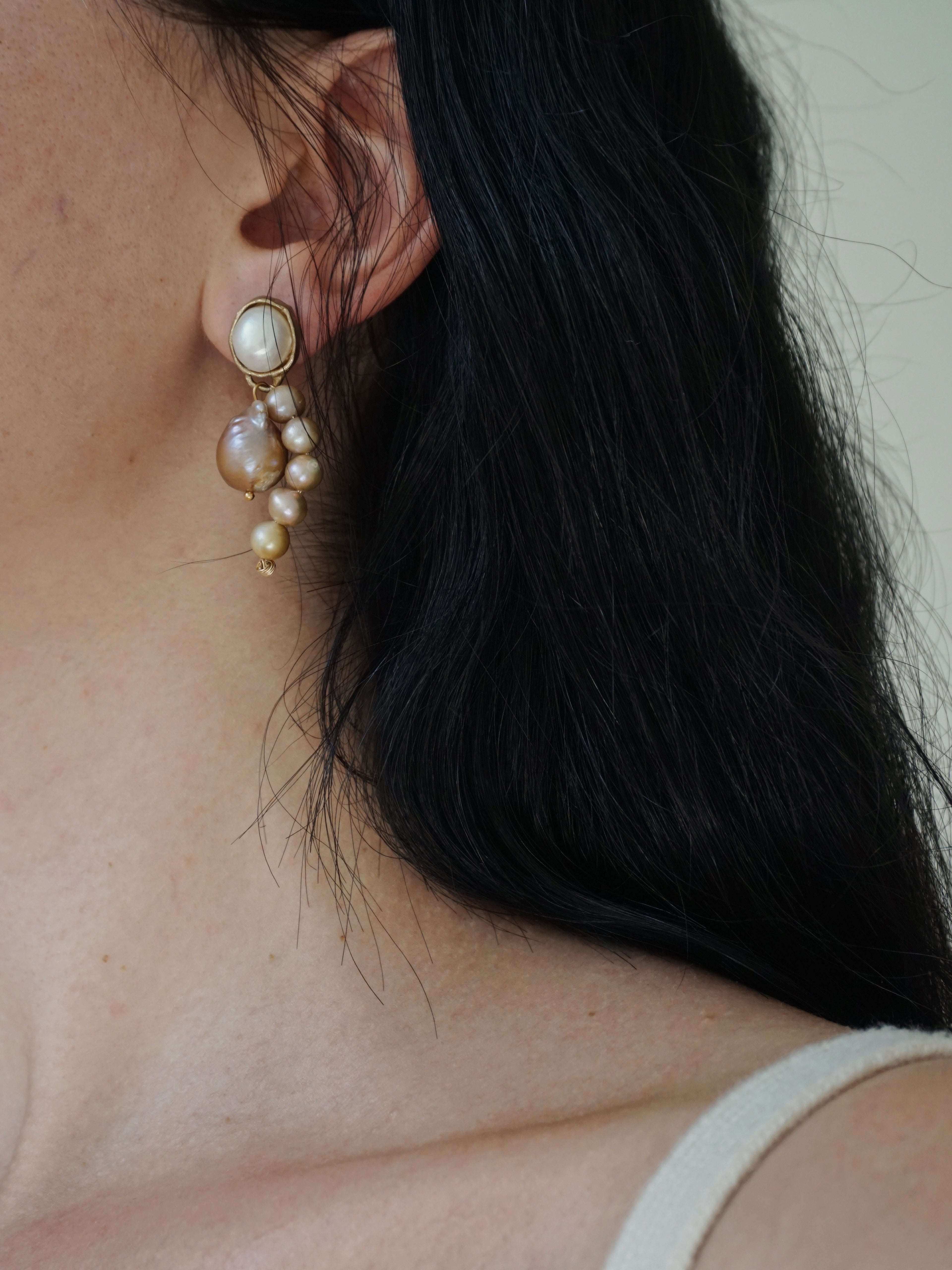 FULL OF GRACE/Dot Pearl Earrings-