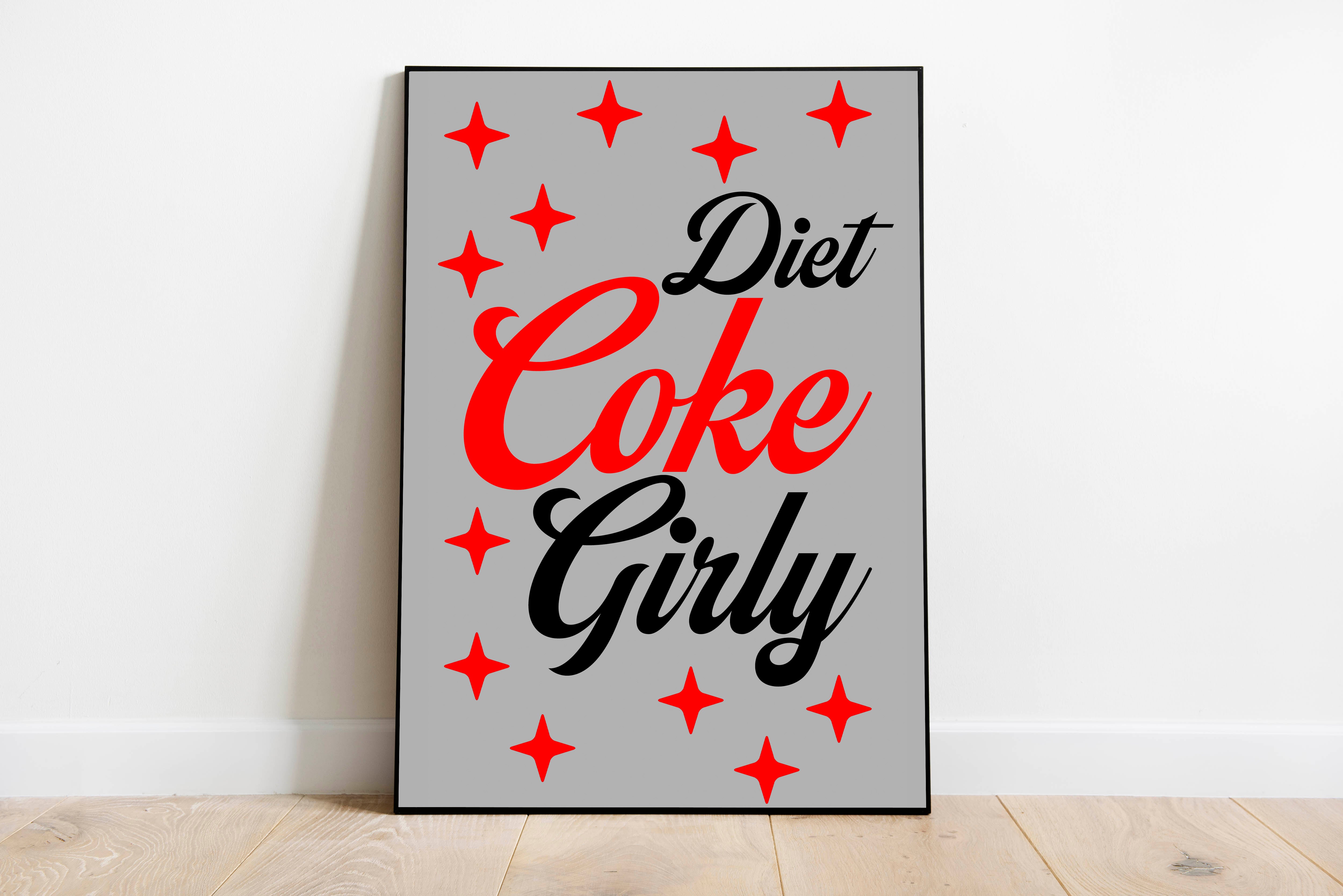Art Print: Diet Coke Girly (Set of 2)