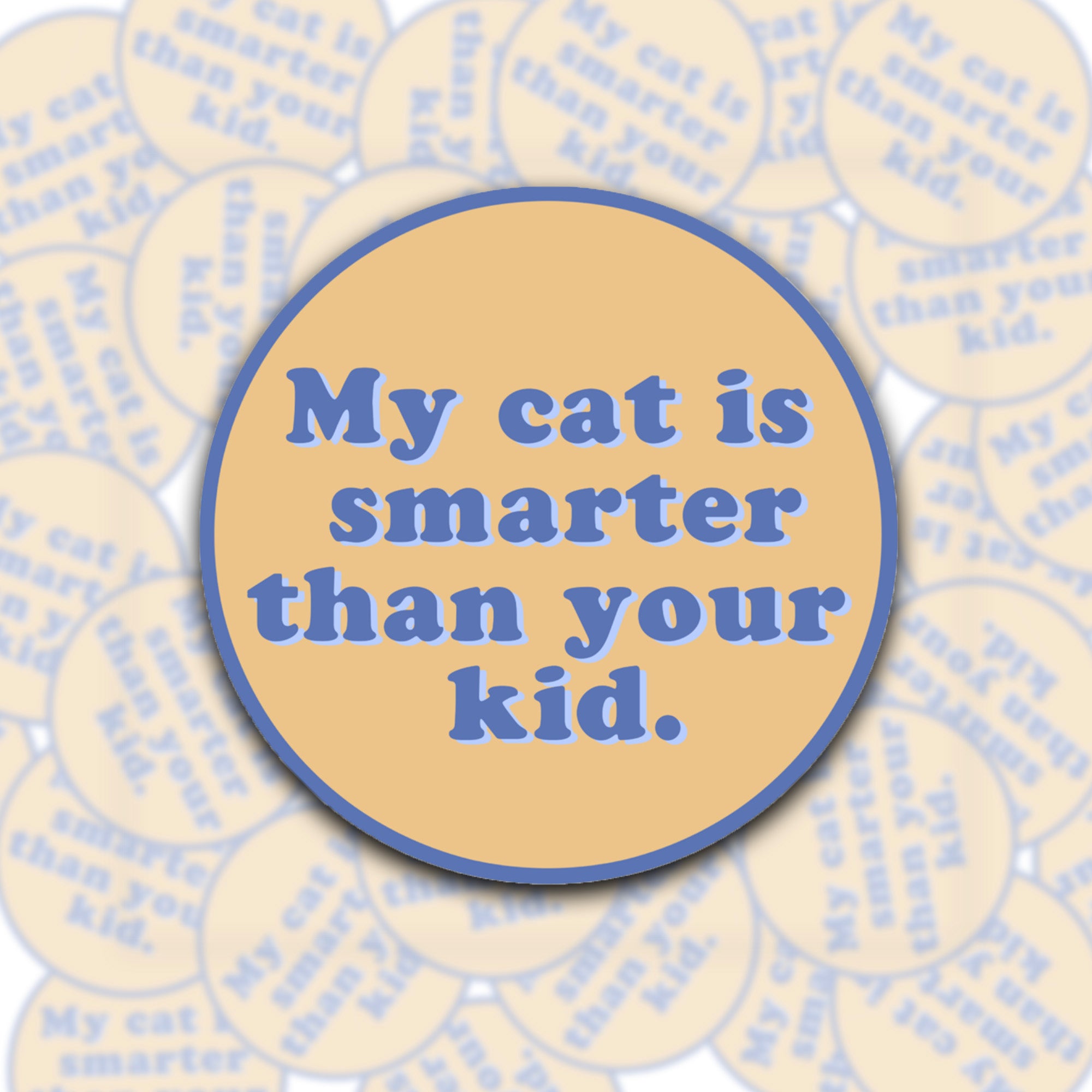 My Cat Is Smarter Than Your Kid Sticker (Set of 10)