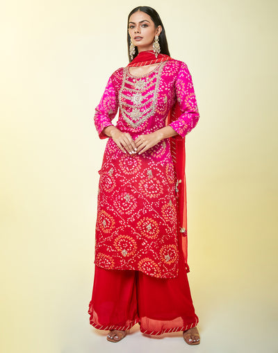 Bandhani Print Suit Sets discount, GetQuotenow - Ahika