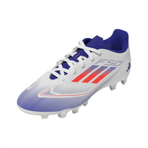 adidas Junior F50 Club FG - White/Red/Blue - Third Coast Soccer