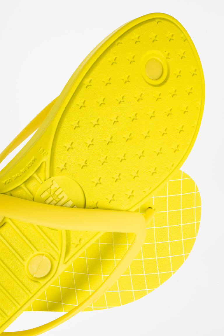 yellow flip flops mens