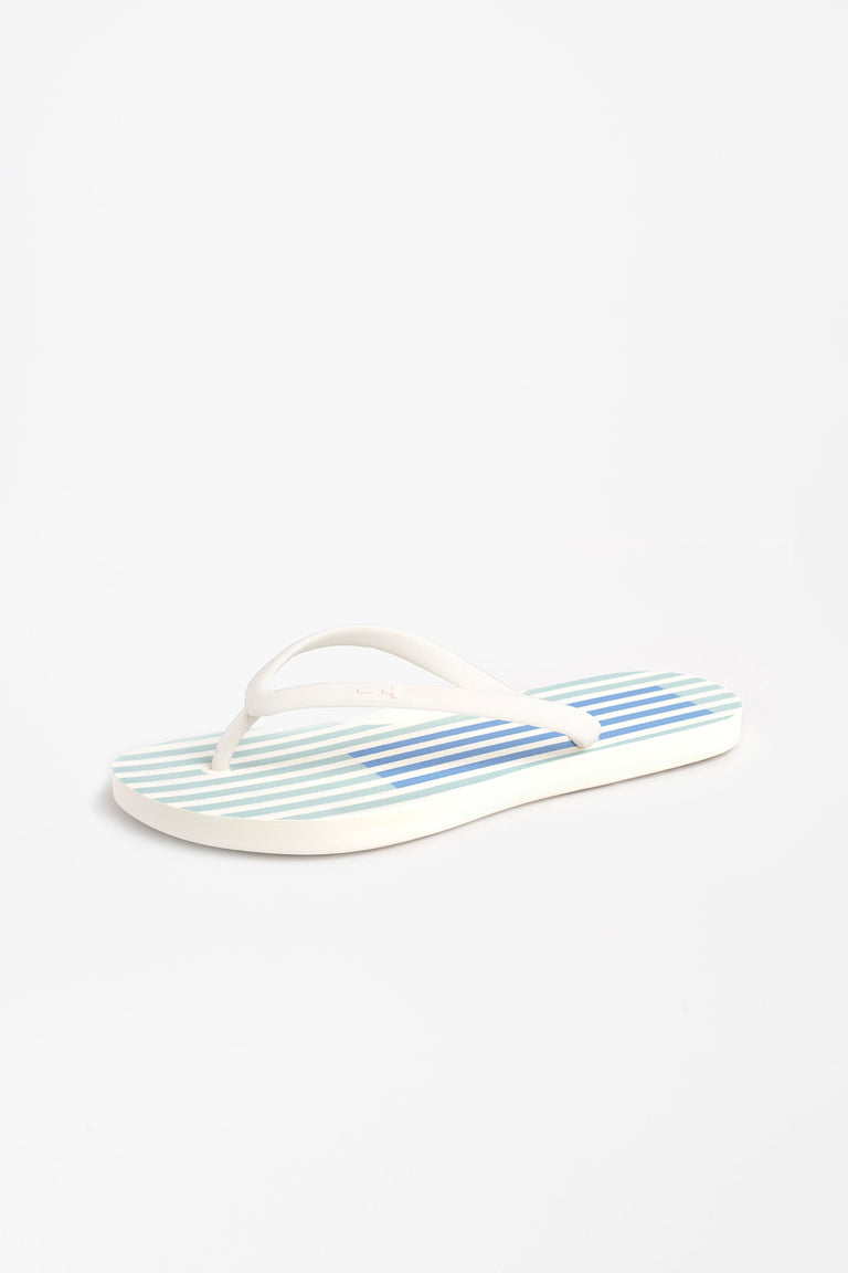 BLUE TROPEZ White Womens Flip Flops 