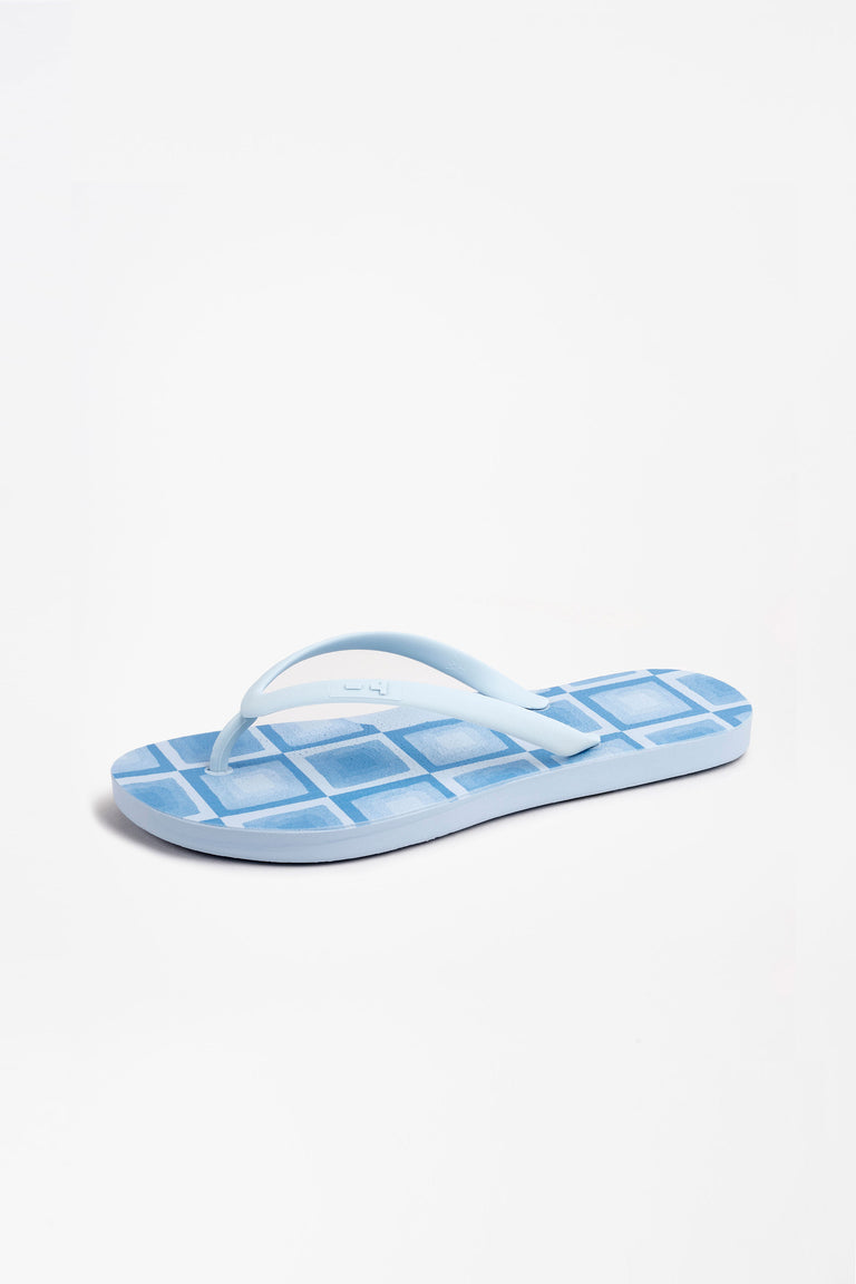 sky blue flip flops