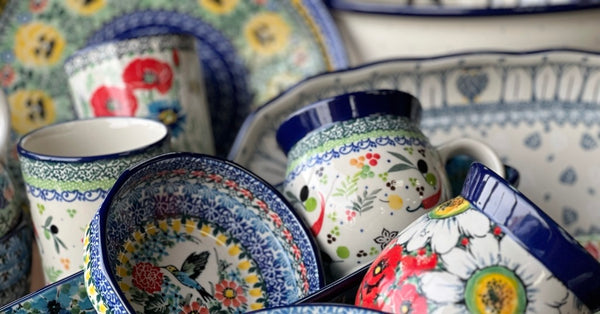Polish Pottery Floral Designs