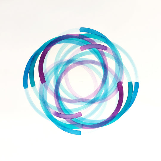 Fiona Grady Colour Wheel (the blues) IV