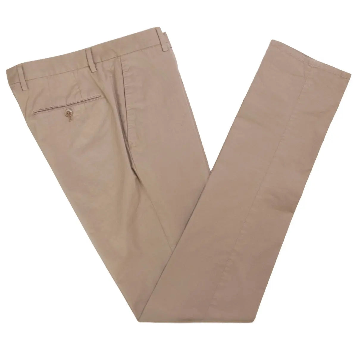 Beige Slim Fit Stretch Cotton Chino  Robert Old   