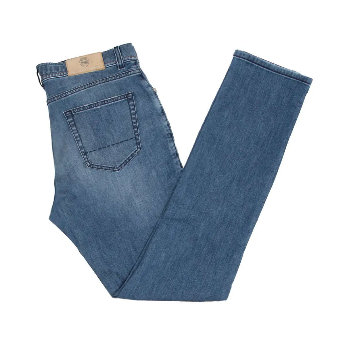 Mid-Wash Regular Fit Stretch Milano Jeans  Richard J Brown   