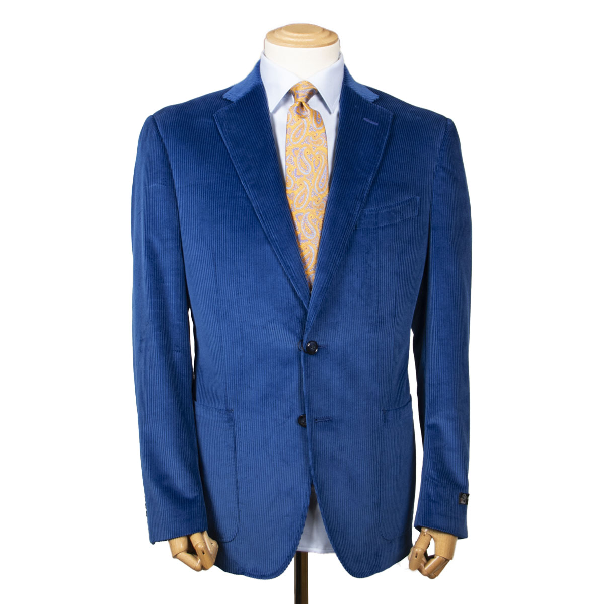 Mid Blue Corduroy Jacket  Robert Old   