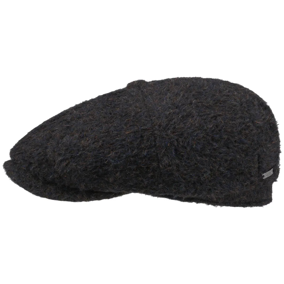 Brown-Blue Alpaca Wool Flat Cap  Stetson   