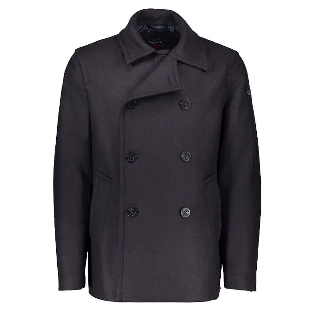 Navy Wool Peacoat  Paul & Shark   