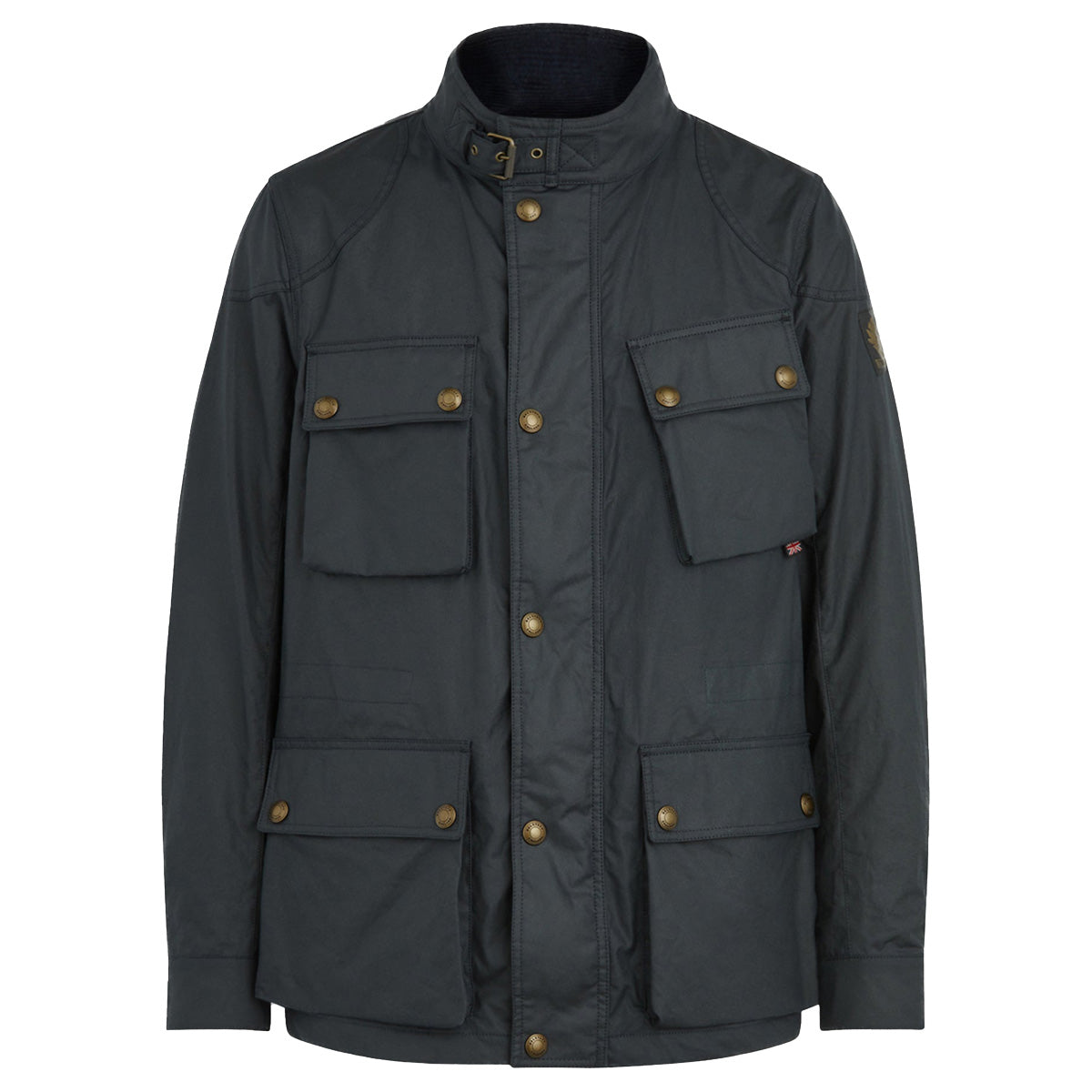 Dark Navy Fieldmaster 6oz Waxed Cotton Jacket  Belstaff   