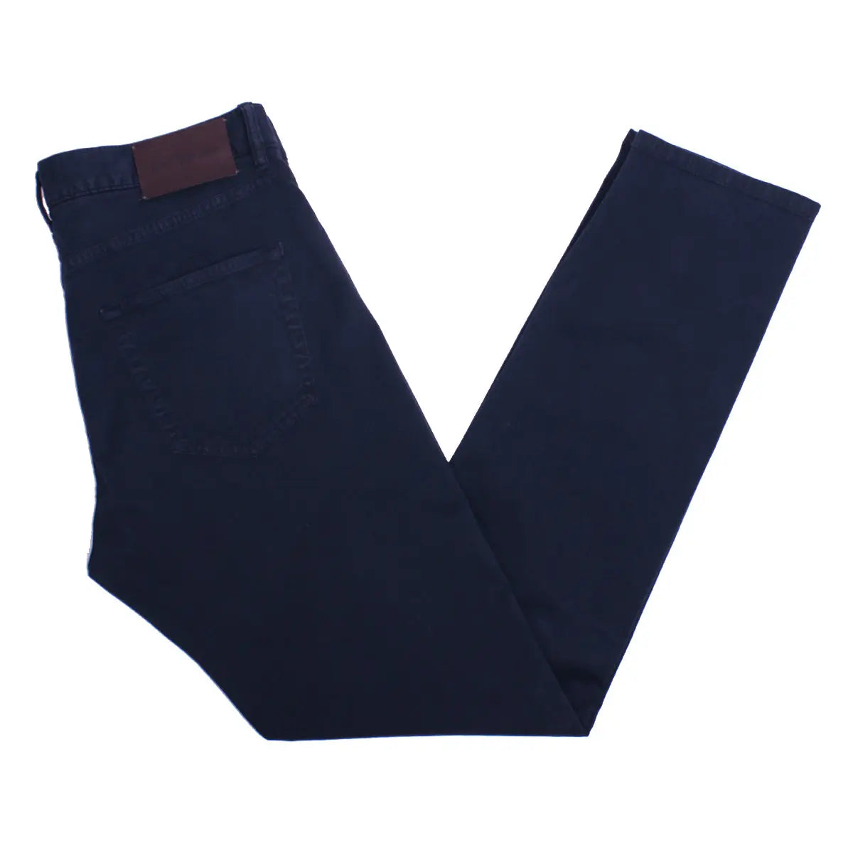 Navy Stretch Cotton Lyocell Jeans  Ermenegildo Zegna   