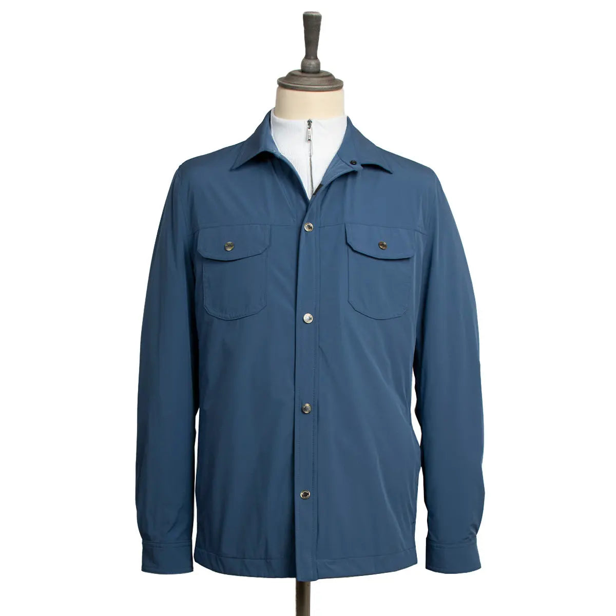 Blue ‘Atlas’ Technical Overshirt  Moorer   