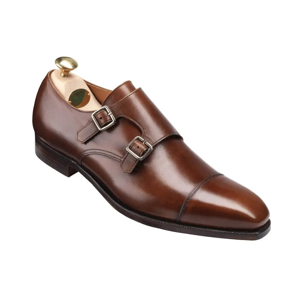 Lowndes Double Buckle Monk Shoes  Crockett & Jones   