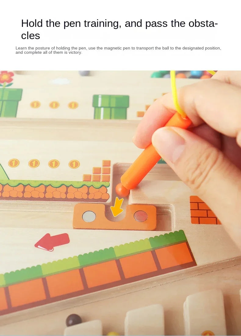 Montessori Toys Magnetic Sorting Maze Puzzle Toys - sensory kids co