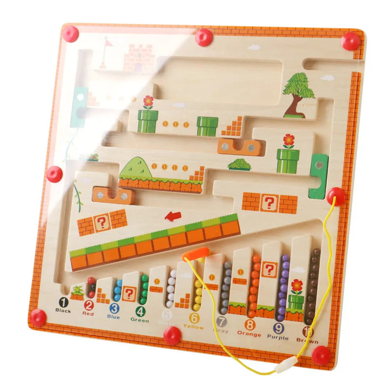 Montessori Toys Magnetic Sorting Maze Puzzle Toys - sensory kids co