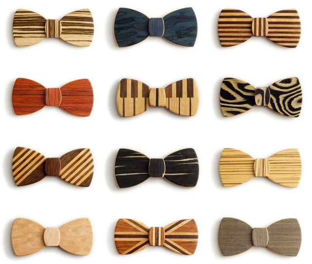 Wooden Bow Ties and Wooden Ties handmade by The Wooden Tie Company Ltd