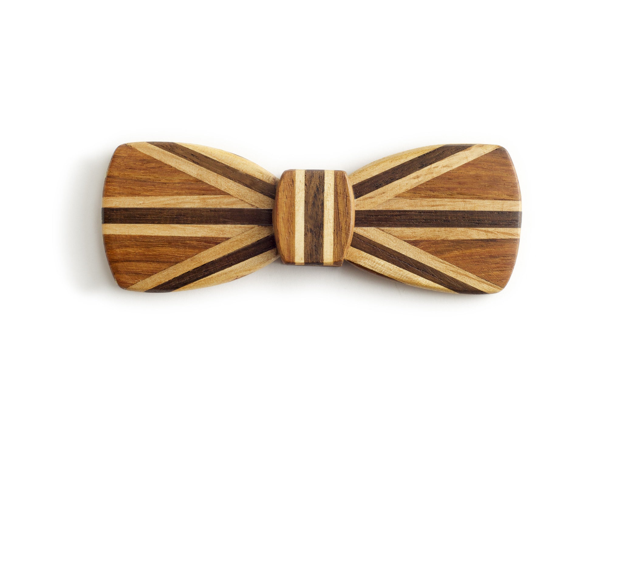 Batwing Hipster Wood Bow Tie - Union Jack – Wooden (Bow) Ties